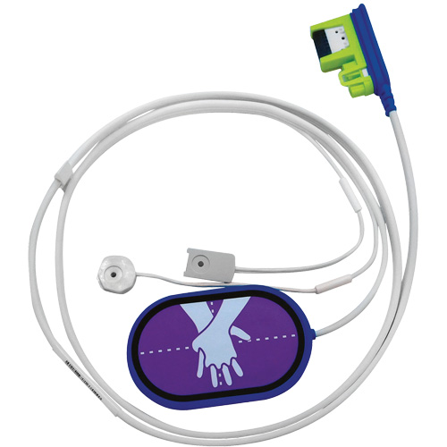 Fils coupl&eacute;s d'&eacute;l&eacute;ctrodes de formation RCR Uni-Padz, Zoll AED 3 Pour, Non m&eacute;dical Superchem Industries