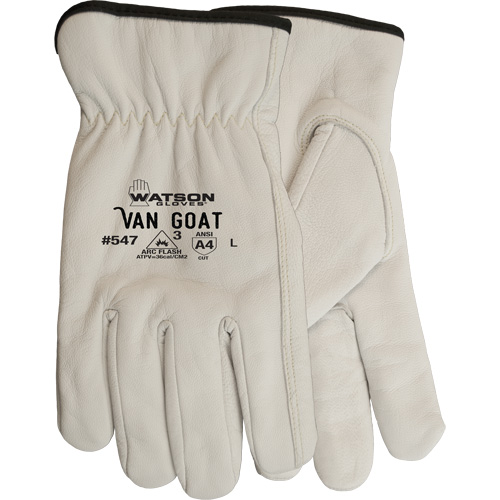 Gants de travail r&eacute;sistants aux coupures Van Goat, Grand, 36 cal/cm², Niveau 3, NFPA 70E Superchem Industries