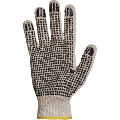 Gant en tricot avec pois de PVC Sure Grip, Poly/coton, Un c&ocirc;t&eacute;, Calibre 7, T-petit Superchem Industries