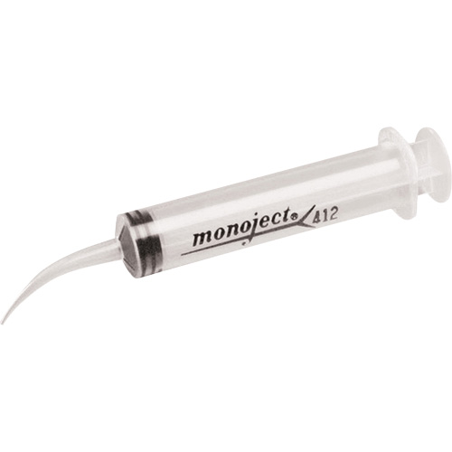 Seringues &agrave; irrigation Monoject 412 &agrave; pointe incurv&eacute;e, 12 cc Superchem Industries