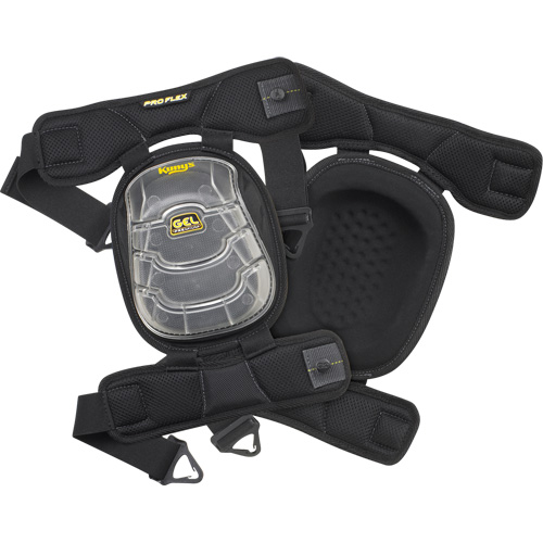 Gel-Tek Stabili-Cap Articulated Kneepads, Buckle Style, Plastic Caps, Gel Pads Superchem Industries