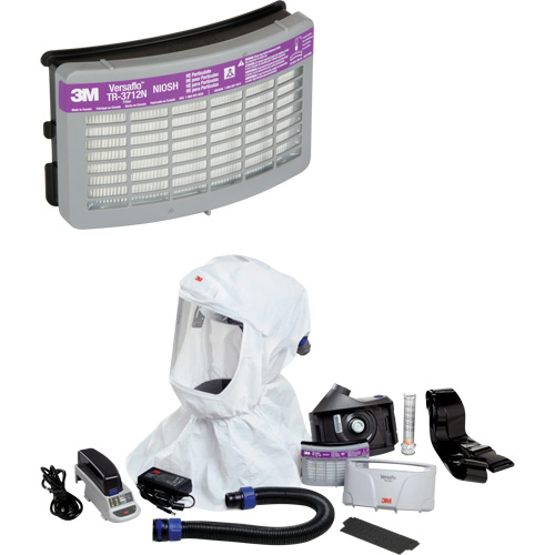 Versaflo Easy Clean PAPR Kit, Loose Fitting Hood & Faceshield, Lithium-Ion Battery Superchem Industries