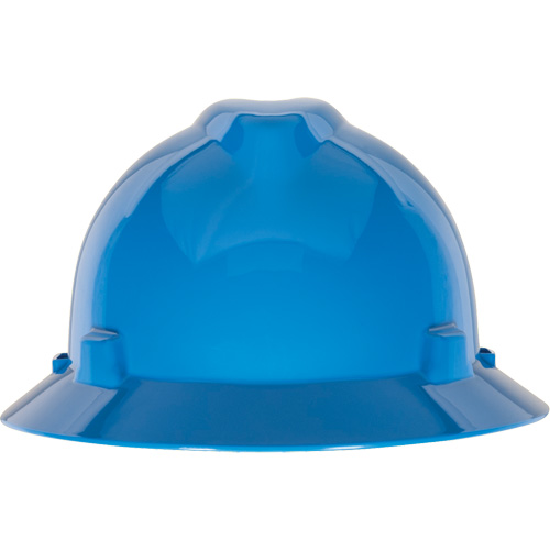 Casque de s&eacute;curit&eacute; &agrave; fente et bordure compl&egrave;te V-Gard, Suspension &agrave; douille, Non ventil&eacute; Superchem Industries