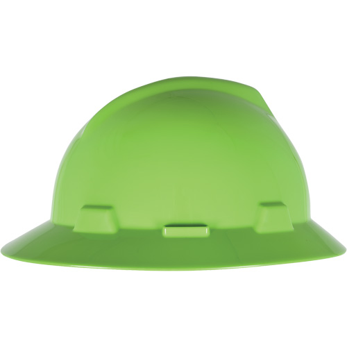Casque de s&eacute;curit&eacute; &agrave; fente et bordure compl&egrave;te V-Gard, Suspension &agrave; douille, Non ventil&eacute; Superchem Industries