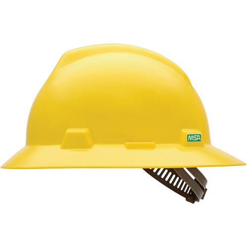 V-Gard&reg; Slotted Full-Brim Hardhat, Pinlock Suspension, Non-Vented Superchem Industries