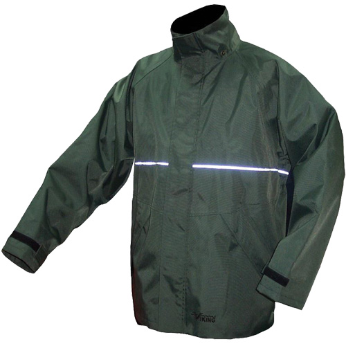 Journeyman Waterproof Jacket, Nylon, Medium, Green Superchem Industries