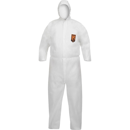 KleenGuard A40 Disposable Coveralls, Medium, White, Microporous Superchem Industries