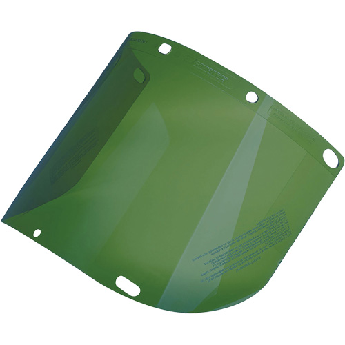 Dynamic Formed Faceshield, Polycarbonate, Green Tint Superchem Industries