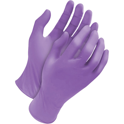 Deny Tripolymer Disposable Gloves, X-Large, Latex/Neoprene/Nitrile, 6-mil, Powder-Free, Purple Superchem Industries