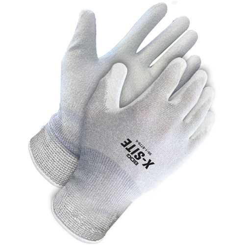 Gants enduits antistatiques X-Site, 8, R&ecirc;vetement Polyur&eacute;thane, Calibre 15, Enveloppe en Nylon/Cuivre Superchem Industries