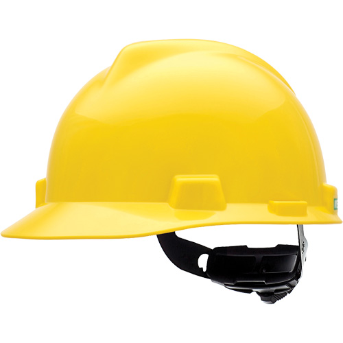 V-Gard Slotted Hard Hat, Meets CSA Type 1, Ratchet Suspension, Non-Vented Superchem Industries
