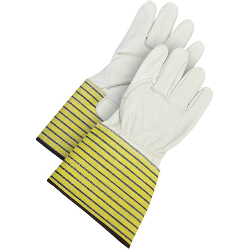 Gants d'ajusteur traditionnels, Grand, Paume en Cuir fleur de vache, Doublure en Molleton Superchem Industries
