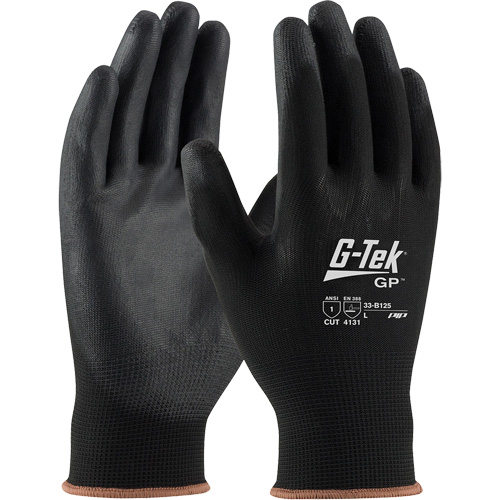 Gants enduits G-Tek GP, Petit, R&ecirc;vetement Polyur&eacute;thane, Calibre 13, Enveloppe en Nylon Superchem Industries