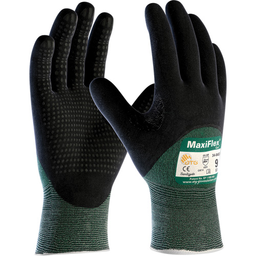 ATG MaxiFlex&reg; Cut Cut Resistant Gloves, Size Small, 15 Gauge, Foam Nitrile Coated, HPPE Shell, ASTM ANSI Level A2/EN 388 Level 3/EN 388 Level B Superchem Industries