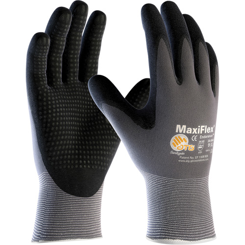 Gants enduits ATG MaxiFlex Endurance, Petit, R&ecirc;vetement Mousse de nitrile, Calibre 15, Enveloppe en Nylon/Lycra Superchem Industries