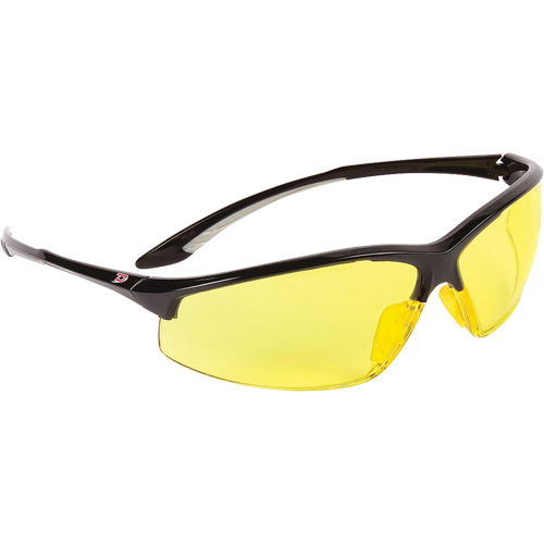 Dynamic Hummingbird Semi-Rimless Safety Glasses, Amber Lens, Anti-Fog, ANSI Z87+/Meets/Exceeds CSA Z94.3 Superchem Industries