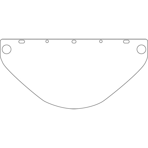 Visi&egrave;re de s&eacute;curit&eacute; universelle Dynamic, Polycarbonate, Teinte Transparent Superchem Industries