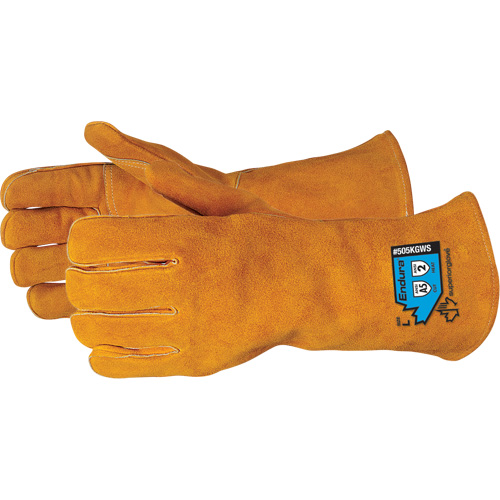Endura&reg; Deluxe Cut-Resistant Welding Gloves, Split Cowhide, Size Small Superchem Industries