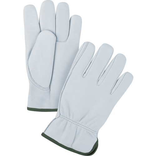 Gants de conducteur de premi&egrave;re qualit&eacute;, Grand, Paume en Cuir fleur de ch&egrave;vre Superchem Industries