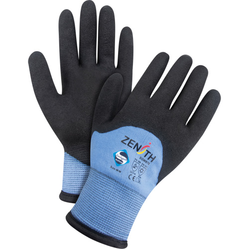 Gants enduits ZX-30° de premi&egrave;re qualit&eacute;, Grand, R&ecirc;vetement Mousse de PVC, Calibre 15, Enveloppe en Nylon Superchem Industries