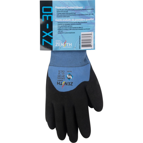 Gants enduits ZX-30° de premi&egrave;re qualit&eacute;, Grand, R&ecirc;vetement Mousse de PVC, Calibre 15, Enveloppe en Nylon Superchem Industries