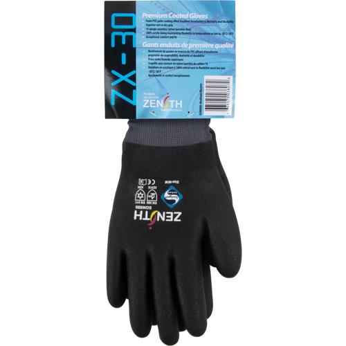Gants enduits ZX-30° de premi&egrave;re qualit&eacute;, Grand, R&ecirc;vetement Mousse de PVC, Calibre 15, Enveloppe en Nylon Superchem Industries