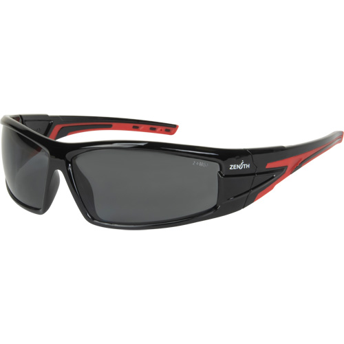Lunettes de s&eacute;curit&eacute; de s&eacute;rie Z3300, Lentille Grise/fum&eacute;e, Anti-&eacute;gratignures/Polaris&eacute;, ANSI Z87+/R&eacute;pond ou surpasse la norme CSA Z94.3 Superchem Industries