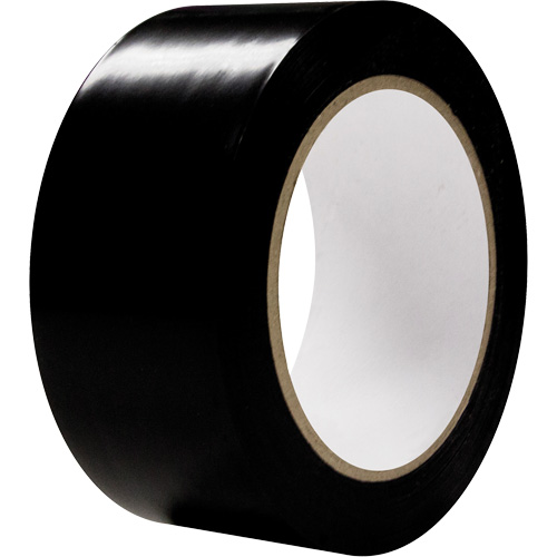 Aisle Marking Tape, 2" x 108', PVC, Black Superchem Industries