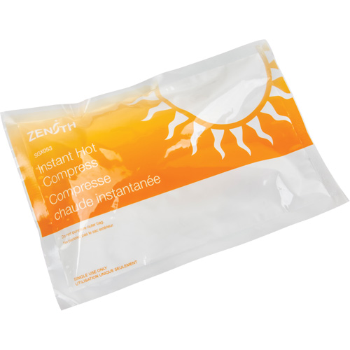Compresse instantan&eacute;e, Chaud, Utilisation unique, 6" x 9" Superchem Industries
