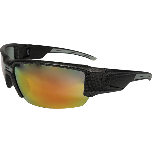 Lunettes de s&eacute;curit&eacute; Hartley, Lentille Rouge, R&eacute;pond ou surpasse la norme CSA Z94.3 Superchem Industries