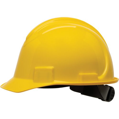 Casque de s&eacute;curit&eacute; &agrave; bord court North, R&eacute;pond aux normes CSA type 1, Suspension Rochet, Non ventil&eacute; Superchem Industries