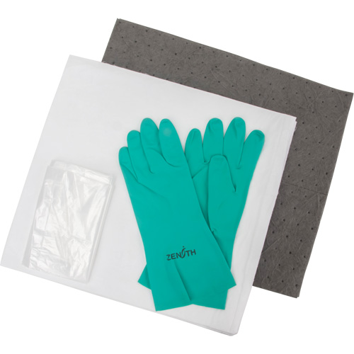 Trousse d'&eacute;quipement de lutte contre les d&eacute;versements, Huile seulement/Universel, Sac, Absorbance de 5 gal. US Superchem Industries