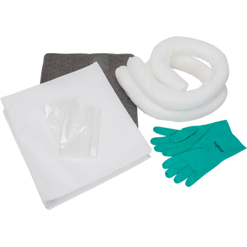 Trousse d'&eacute;quipement de lutte contre les d&eacute;versements, Huile seulement/Universel, Sac, Absorbance de 10 gal. US Superchem Industries