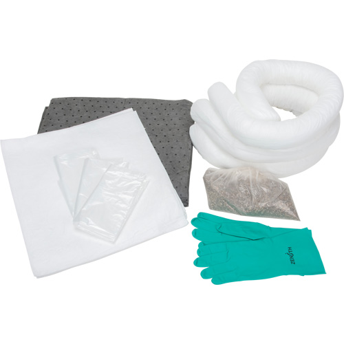 Trousse d'&eacute;quipement de lutte contre les d&eacute;versements, Huile seulement/Universel, Sac, Absorbance de 10 gal. US Superchem Industries