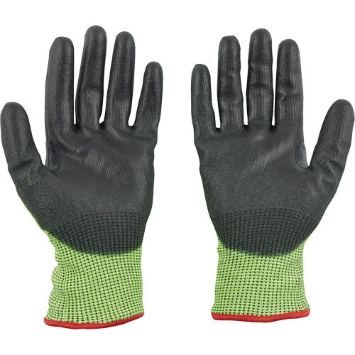 Gants &agrave; haute visibilit&eacute; enduits par trempage, Taille Petit, Calibre 15, Rev&ecirc;tement Polyur&eacute;thane, Enveloppe en Poly&eacute;thyl&egrave;ne, ASTM ANSI niveau A5 Superchem Industries