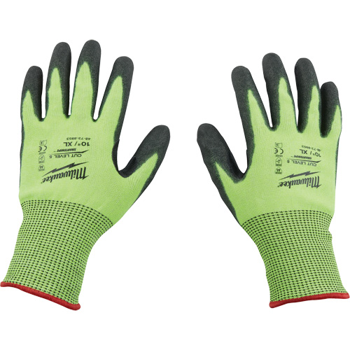 Gants &agrave; haute visibilit&eacute; enduits par trempage, Taille Petit, Calibre 15, Rev&ecirc;tement Polyur&eacute;thane, Enveloppe en Poly&eacute;thyl&egrave;ne, ASTM ANSI niveau A5 Superchem Industries