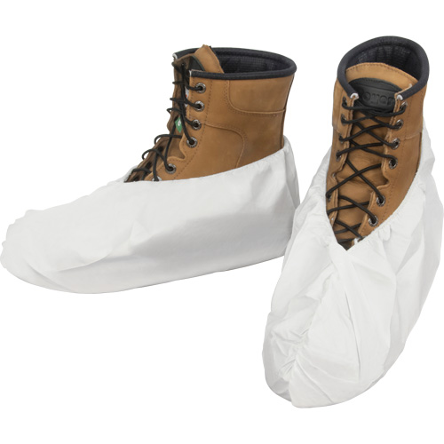 Shoe Covers, One Size, Microporous, White Superchem Industries
