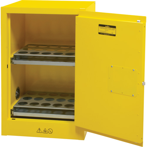 Armoire de rangement pour a&eacute;rosols inflammables, 12 gal., 1 Porte(s), 23" La x 35" h x 18" p Superchem Industries