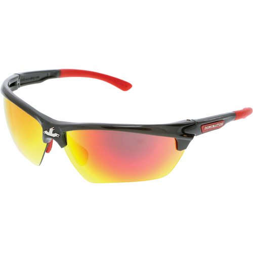 Dominator DM3 Series Safety Glasses, Orange Mirror Lens, Anti-Fog/Anti-Scratch, ANSI Z87+ Superchem Industries
