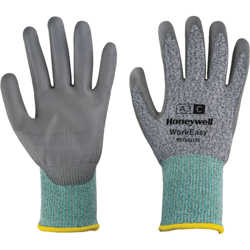 Gants de protection contre les coupures WorkEasy, Taille 6/T-petit, Calibre 13, Rev&ecirc;tement Polyur&eacute;thane, Enveloppe en PEHP/Fibre de verre, ASTM ANSI niveau A3/EN 388 niveau C Superchem Industries