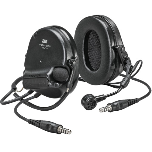 Peltor ComTac VI NIB Dual Lead Headset, Neckband Style, 22 dB Superchem Industries