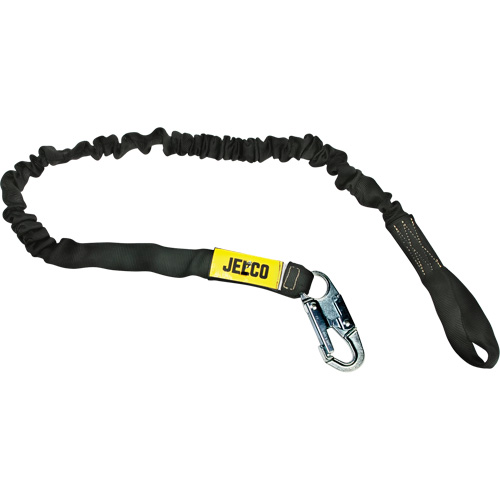 Arc Flash Shock Absorbing Lanyard, 6', Locking Snap Hook Center, Choke-Off Loop Leg Ends, Nylon Superchem Industries