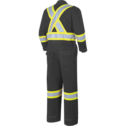 7702BK Combinaison ignifuge et r&eacute;sistant &agrave; l'arc &eacute;lectrique 88/12 FR-Tech, Taille 36, Noir, 9,7 cal/cm² Superchem Industries