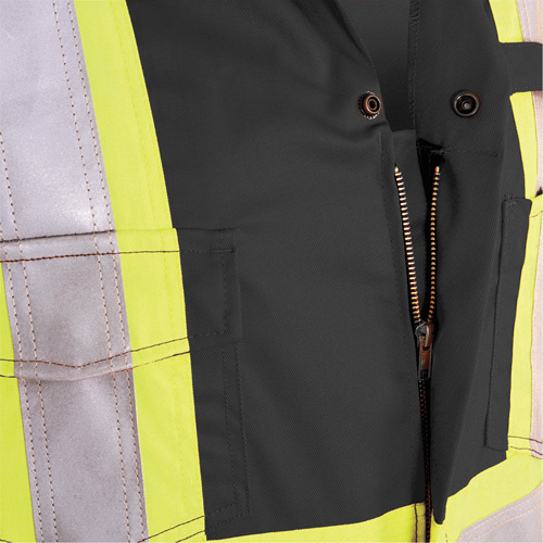 7702BK Combinaison ignifuge et r&eacute;sistant &agrave; l'arc &eacute;lectrique 88/12 FR-Tech, Taille 36, Noir, 9,7 cal/cm² Superchem Industries