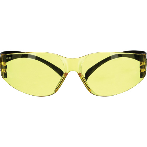 Lunettes de s&eacute;curit&eacute; de s&eacute;rie 100 SecureFit, Lentille Ambr&eacute;e, Antibu&eacute;e/Anti-&eacute;gratignures, ANSI Z87+/R&eacute;pond ou surpasse la norme CSA Z94.3 Superchem Industries