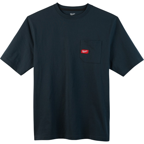 T-shirt robuste avec poche, Hommes, Petit, Bleu Superchem Industries