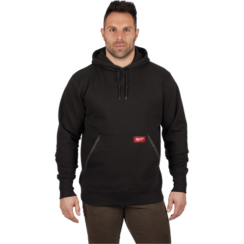Heavy-Duty Pullover Hoodie, Men's, Small, Black Superchem Industries