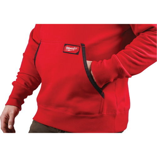 Heavy-Duty Pullover Hoodie, Men's, Small, Red Superchem Industries