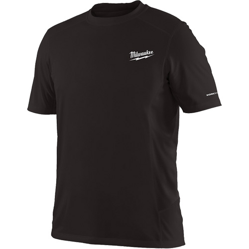 Workskin Short Sleeve Shirt, Men's, Small, Black Superchem Industries