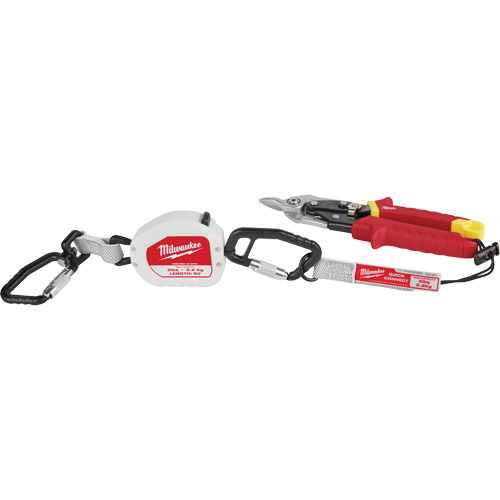 Quick-Connect Tool Lanyard, Retractable, Dual Carabiner Superchem Industries